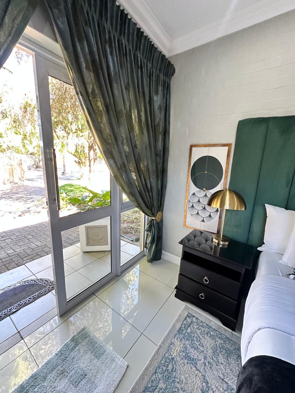 Room 10 French doors opening to the private patio